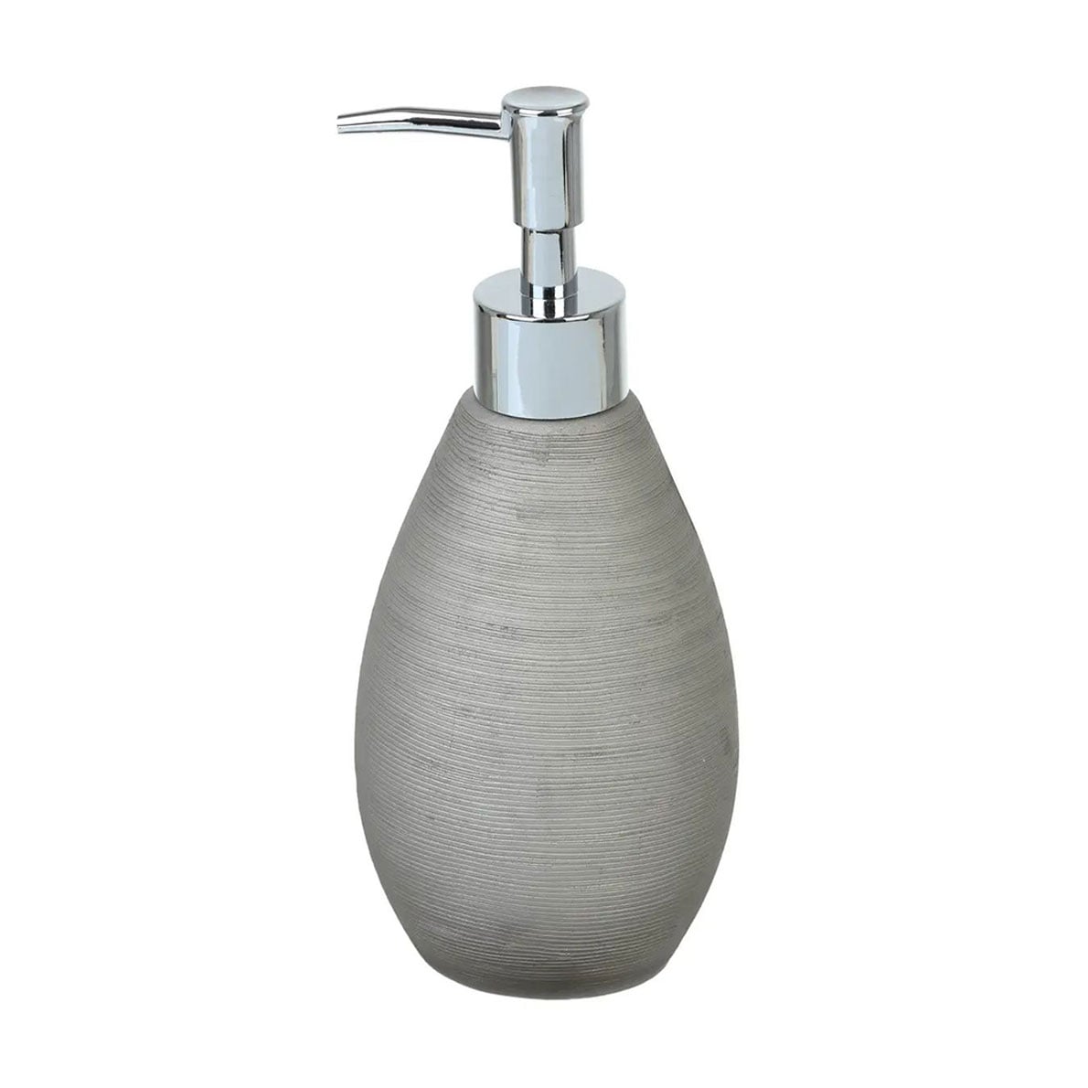 Дозатор для рідкого мила Ekodeo Bees Silver 20*9 см, 350 мл (37035)